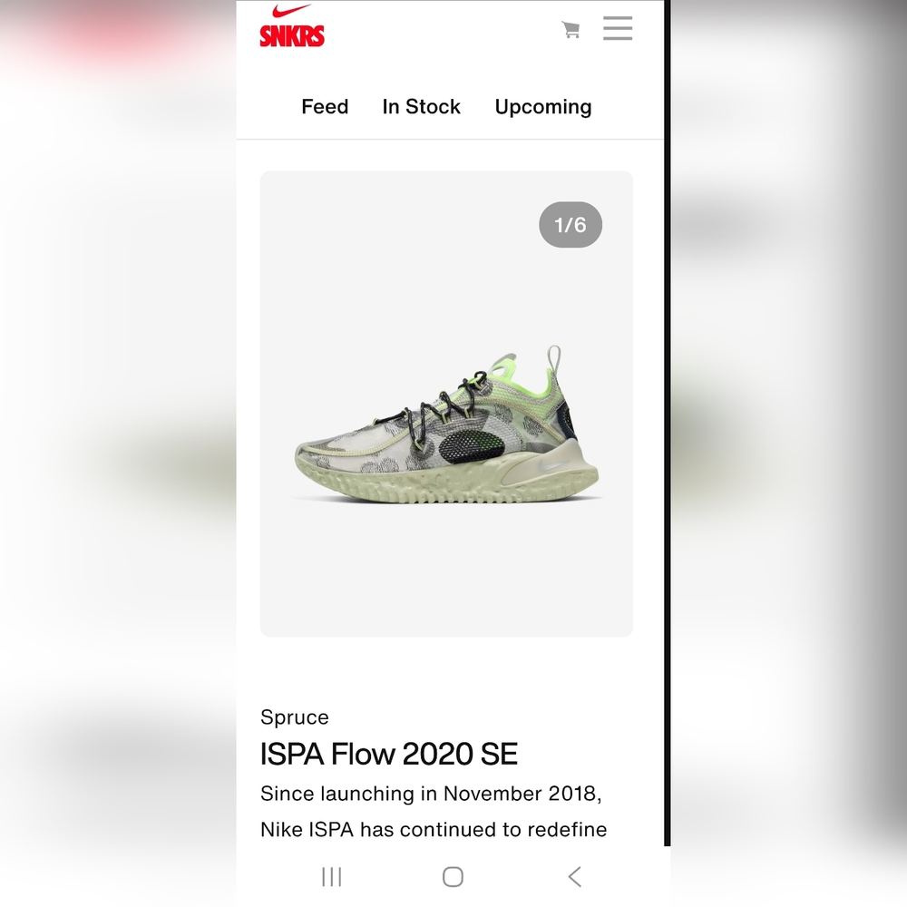 Dead Stock Nike ISPA Flow 2020 SE 'Spruce Aura'